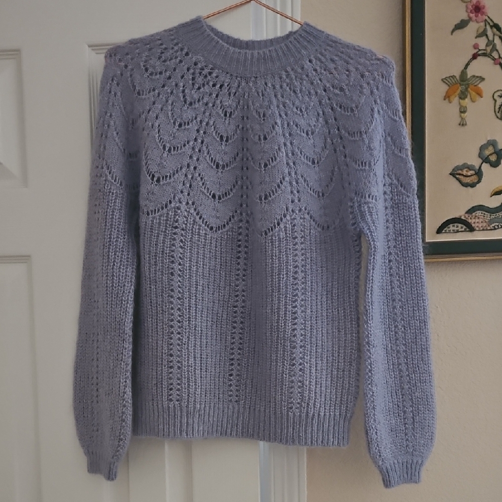 Elegant Blue Sezane Sweater